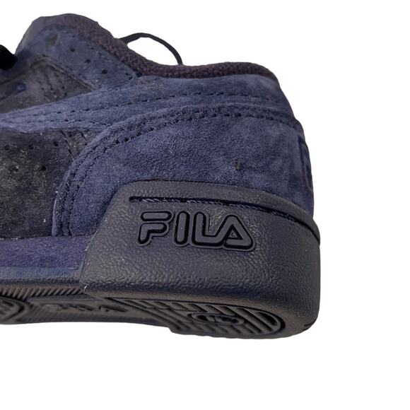 FILA Fitness Premium Blue Suede Baby Sneakers Size 5 - Picture 10 of 10